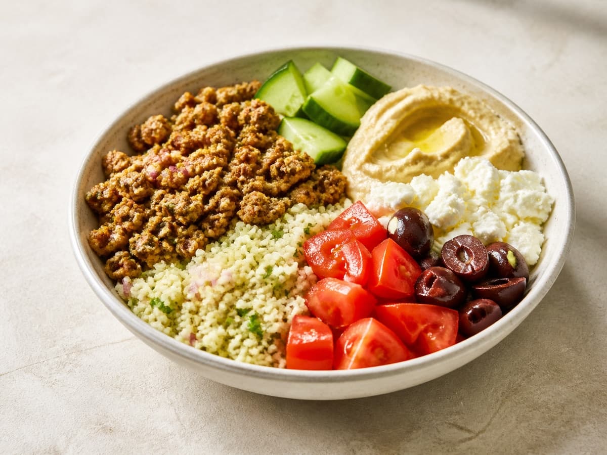 Mediterranean Turkey Bowls featuring Mediterranean turkey bowl